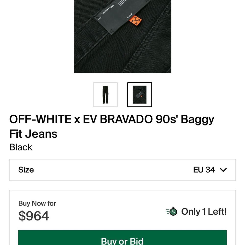 Off-White Jeans SOLD - Picture 4 of 14